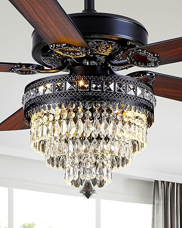 52 Inch Fandelier Ceiling Fan