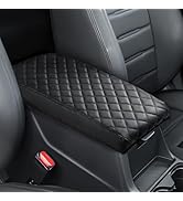 JOYTUTUS Center Console Cover Compatible with 2023-2025 Civic CVT Armrest, PU Leather 11th Gen Ar...