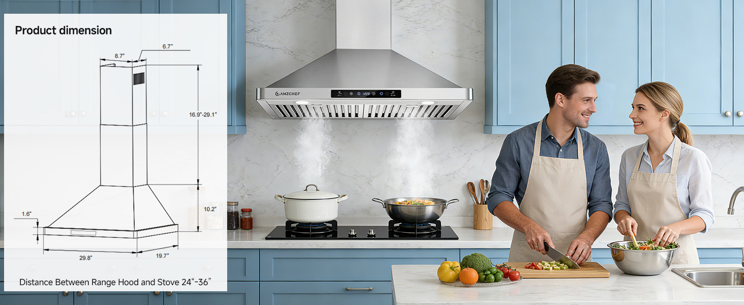 wall mount range hood