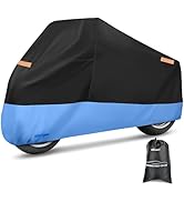 Nilight Motorcycle Cover All Season Universal Oxford Fabric with Lock-Hole Waterproof Durable UV ...