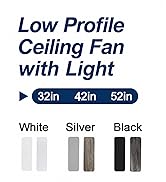 Phylluz Outdoor Ceiling Fan with Lights - 16'' Wet Rated Gazebo Fan Remote/APP Control, Caged Han...