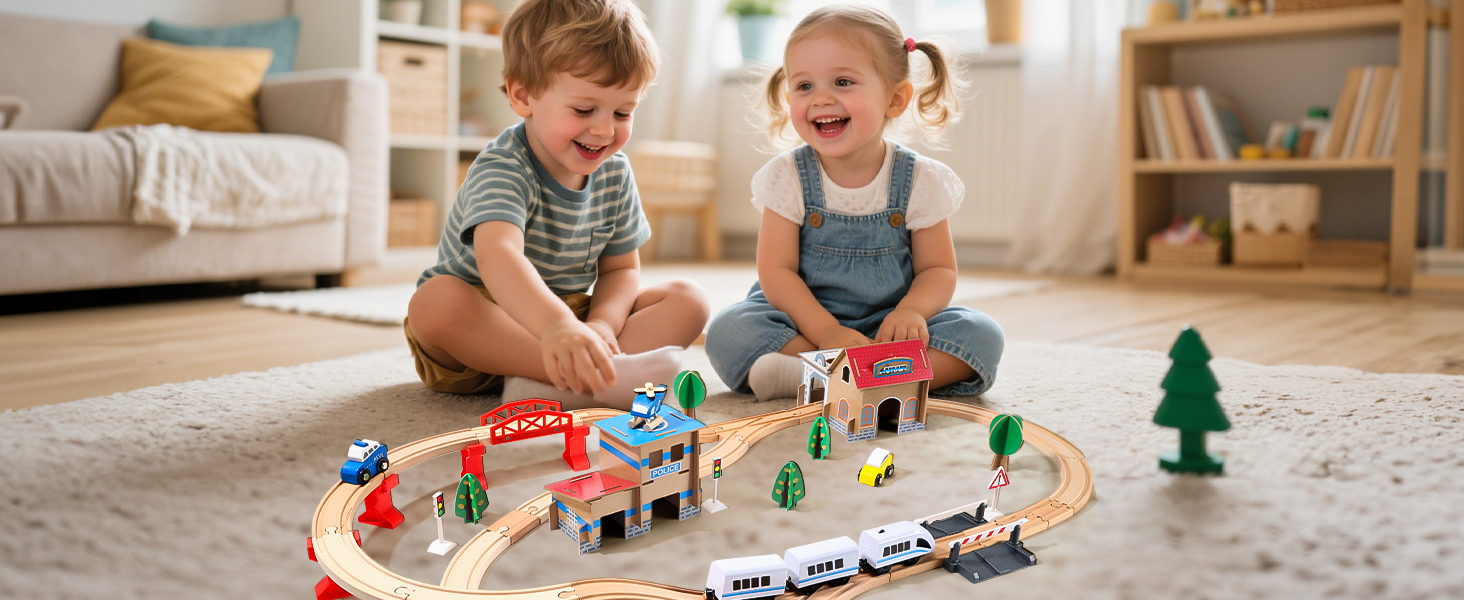 wooden train toy
