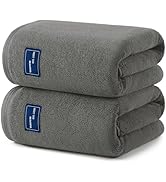 ecolook Premium Extra Large Bath Towels 2 Pack,71 x35 Inches,100% Cotton 800GSM,Highly Absorbent ...