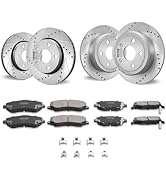 VEVOR Front Rear Brake Kit for 2014-2018 Chevy Silverado GMC Sierra 1500, 2015-2020 Suburban Taho...