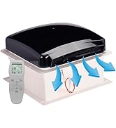 hurrventer Build-in Rain Shield Rv Roof Vent Fan Trailer 10 Speed Remote Control