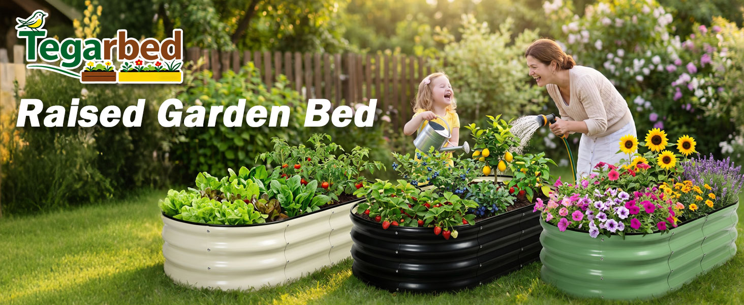 Raised garden bed 4x2x1FT grey