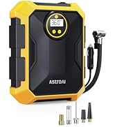 AstroAI Tire Inflator PortableAir Compressor 160PSI, 12V DC (NO AC) 10Ft Cord with Integrated Met...