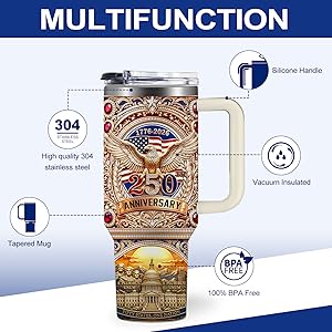 250th America Birthday Travel Mug