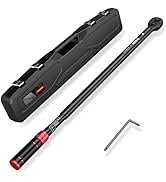 VANPO Adjustable Digital Torque Wrench, 5-99.6 Ft.lb/6.8-135Nm, Electronic Torque Wrench with 38m...