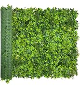 ODTORY Artificial Greenery Wall Roll, 40X120IN(33.5 sqft) UV-Anti Ivy Privacy Fence Wall Screen F...