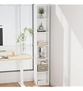 QieerHior Tall Narrow Bookcase 6-Tier Bookshelf 70.5