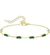 LOUISA SECRET Mothers Day Gifts for Mom Birthstone Bracelets for Women, 925 Sterling Silver/Stain...