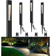 SUNVIE All-in-One LED Landscape Lighting Kit, 8-Pack Low Voltage Pathway Lights with Transformer ...