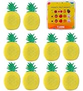TJJINI Fridge Magnets 10PCS, Pineapple Decorative Cute Refrigerator Magnets, 3D Design, Large Siz...
