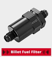 EVIL ENERGY 3/8" Barb Billet Inline Fuel Filter 30 Micron Aluminum Black for Car EFI & Carb Fuel ...