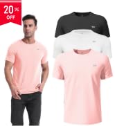 3 or 5 Pack Workout Shirts for Men Quick Dry Running T-Shirt Short Sleeves Moisture Wicking Crew ...