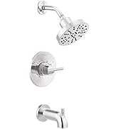 Delta Faucet Nicoli 14 Series Single-Handle Shower Faucet, Shower Trim Kit with 5-Spray H2Okineti...
