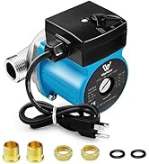 AB 110V Circulation Pump, 130W 15 GPM Hot Water Recirculating Pump, 3 Speed Switchable Circulator...