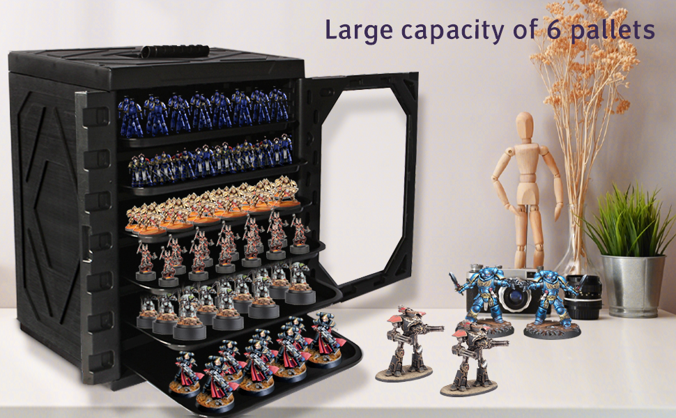 40k carrying case,display case for figures,display cases for collectibles,figurine display shelf