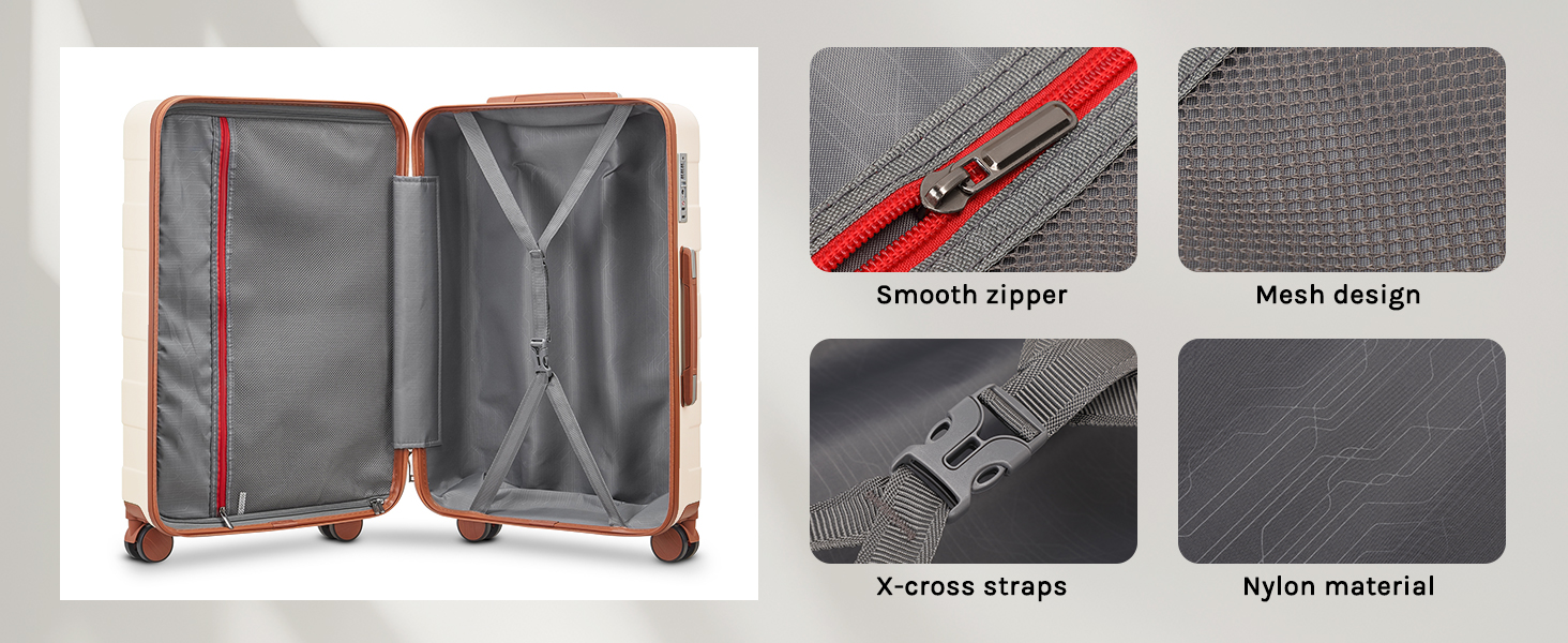 imiomo 3 Piece Luggage Sets,Suitcase with Spinner Wheels,Luggage Set Clearance, Travel Luggage