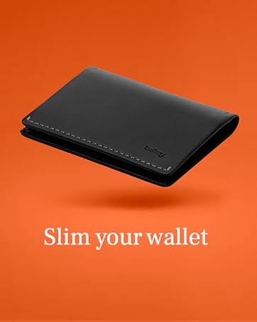 Bellroy Slim Sleeve, slim leather wallet (Max. 8 cards and bills)