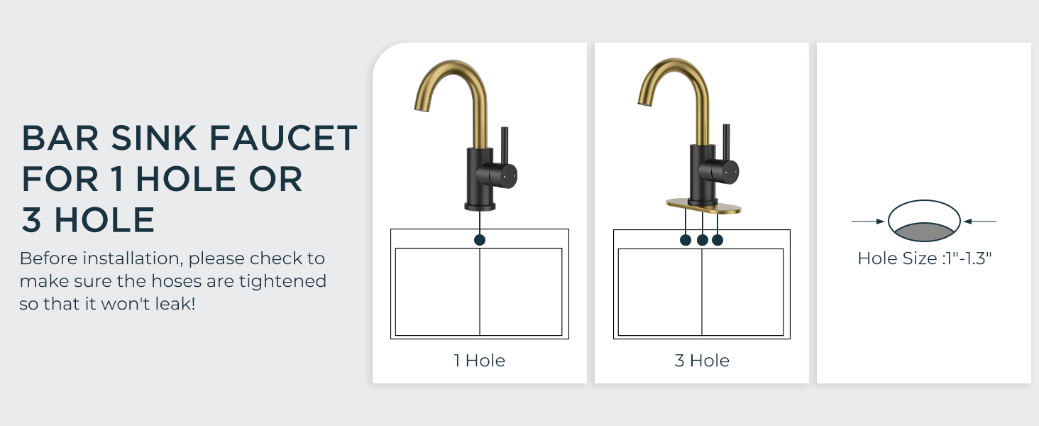 bathroom faucet 1 hole