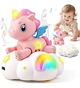 Duchong Learning Toy for 1 2 3 Year Old Girls, Spin and Sing Alphabet Zoo with Sounds, Interactiv...