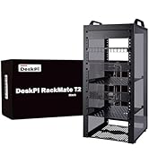 GeeekPi DeskPi RackMate TT Mini Server Cabinet for Mini PC, Network, Servers, Audio, and Video Eq...