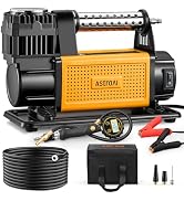 AstroAI Tire Inflator Portable Air Compressor, 12V DC/110V AC Dual Power Air Pump with Dual Metal...