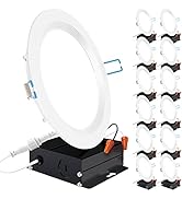 Sunco 12 Pack 4 Inch Ultra Thin LED Recessed Ceiling Lights Slim 2700K Soft White, Dimmable, 10W,...