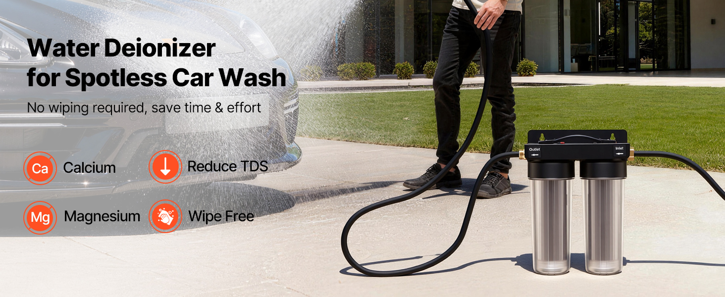 deionized water system for car wash