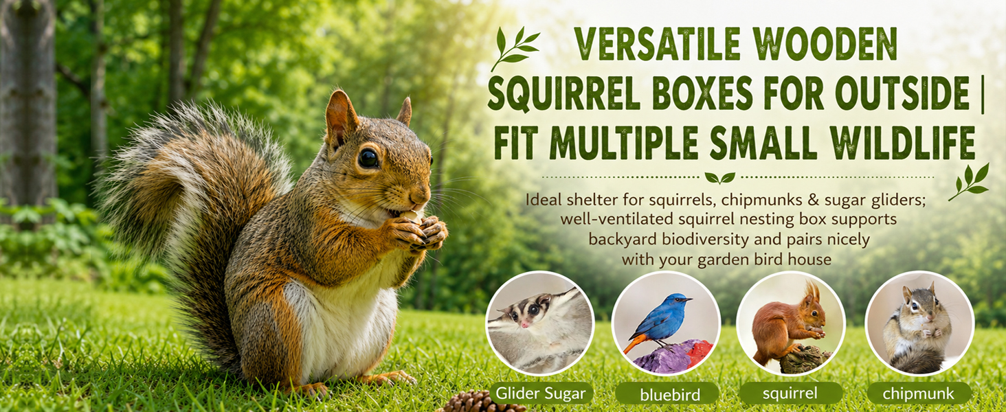 BFAZKXY Large Squirrel House for Outside,