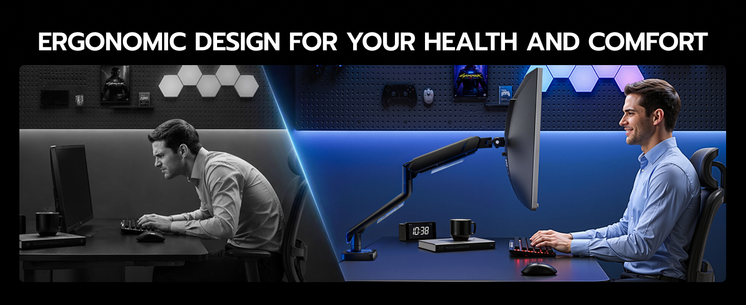 Heavy Duty Mechanical Spring Monitor Stand