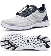ALEADER Men's Stylish Water Shoes, Quick-Dry Xdrain Water Sneakers, Lightweight & Comfort Footed