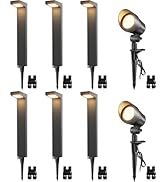 SUNVIE LED Low Voltage Landscape Lighting Kit Outdoor Waterproof Low Voltage Pathway Lights Wired...