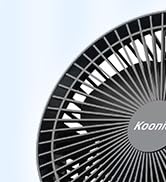 Koonie USB Fan, Strong Wind Ultra Quiet Small Desk Fan 220° Tilt Folding 3 Speeds Adjustable USB-...