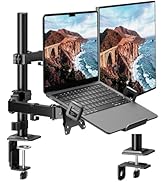 monTEK Single Monitor Stand for 17-32 inches Screen, Fully Adjustable Monitor Arm Desk Mount up t...