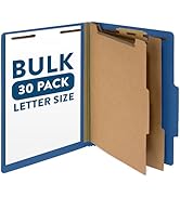 Blue Summit Legal Size Hanging File Folders, 25 Reinforced Hanging Files in Assorted Colors, Desi...