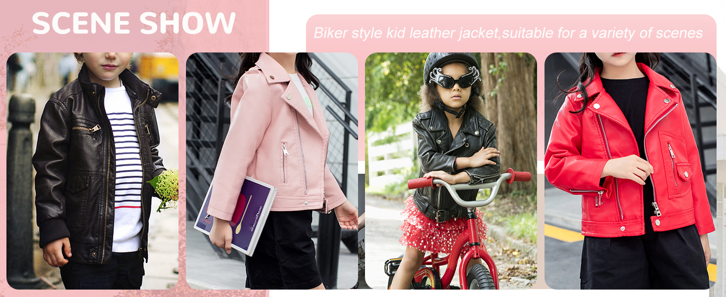 The 50s costume girls leather jacekt is suitable for parties, daily wear or outdoor activities