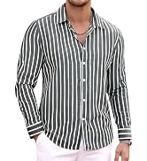 Alex Vando Mens Button Down Shirts Wrinkle Free 4-Way Stretch Print Business Casual Shirt