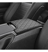 JOYTUTUS Center Console Cover Compatible with 2014-2019 Corvette C7, Armrest Lid Leather Cover Ar...