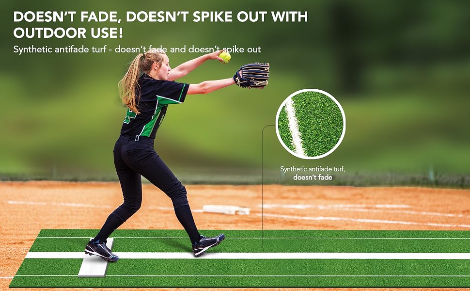 indoor pitching rubber softball pitching mat