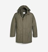 Cole Haan Men's Long Sleeve Hooded Rain Parka