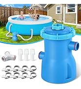 BluClear Basic Series 530 GPH Above Ground Pool Filter Pump - ETL Certified Pool Cartridge Filter...