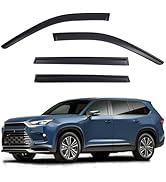 YCLizz Window Visors Rain Guards Compatible with 2019-2025 Silverado & GMC Sierra 1500 Crew Cab, ...