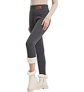 JK SUE JONES Women Winter Warm Thick Leggings Fleece Lined Stretchy Soft Thermal Sherpa Pants Hig...