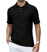 Alex Vando Mens Zipper Golf Shirt Moisture Wicking Zip Up Solid Fashion Polo Shirts