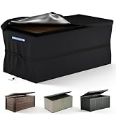 Tractor Cover for John Deere & Kubota - 600D Waterproof, Fits Compact Tractors with Backhoe, All-...