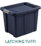 Sterilite 6-Pack Industrial Tote, Plastic Storage Container Bins with Lids, 27 Gallon - Heavy-Dut...
