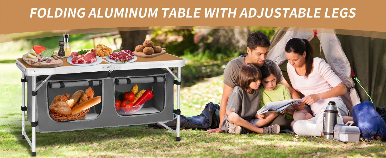 folding camping table